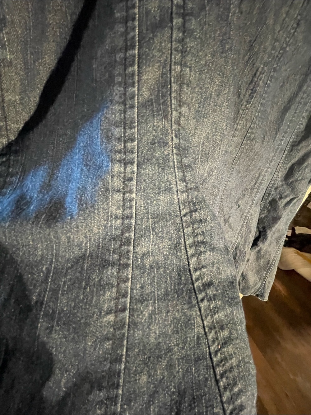 Westbound Denim A-Line Skirt in Blue Wash - Picture 2 of 6